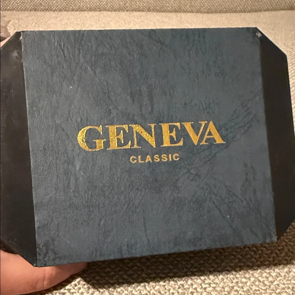 Geneva Men's and Women’s Gold and Silver Watch Duo